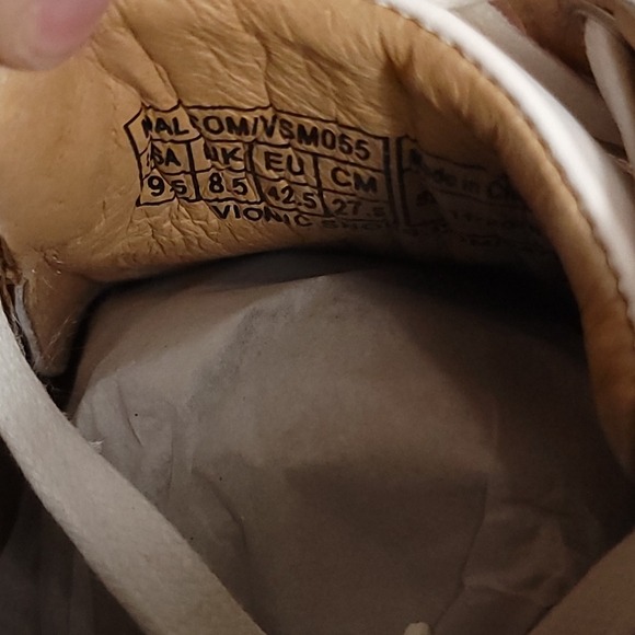 Vionic Mott Malcom Men's Sneakers High Top Comfort Shoe in White - Picture 10 of 11